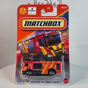 RARE Scania XT Fire Truck Matchbox 2025 #58 M Case Red Diecast NIP
